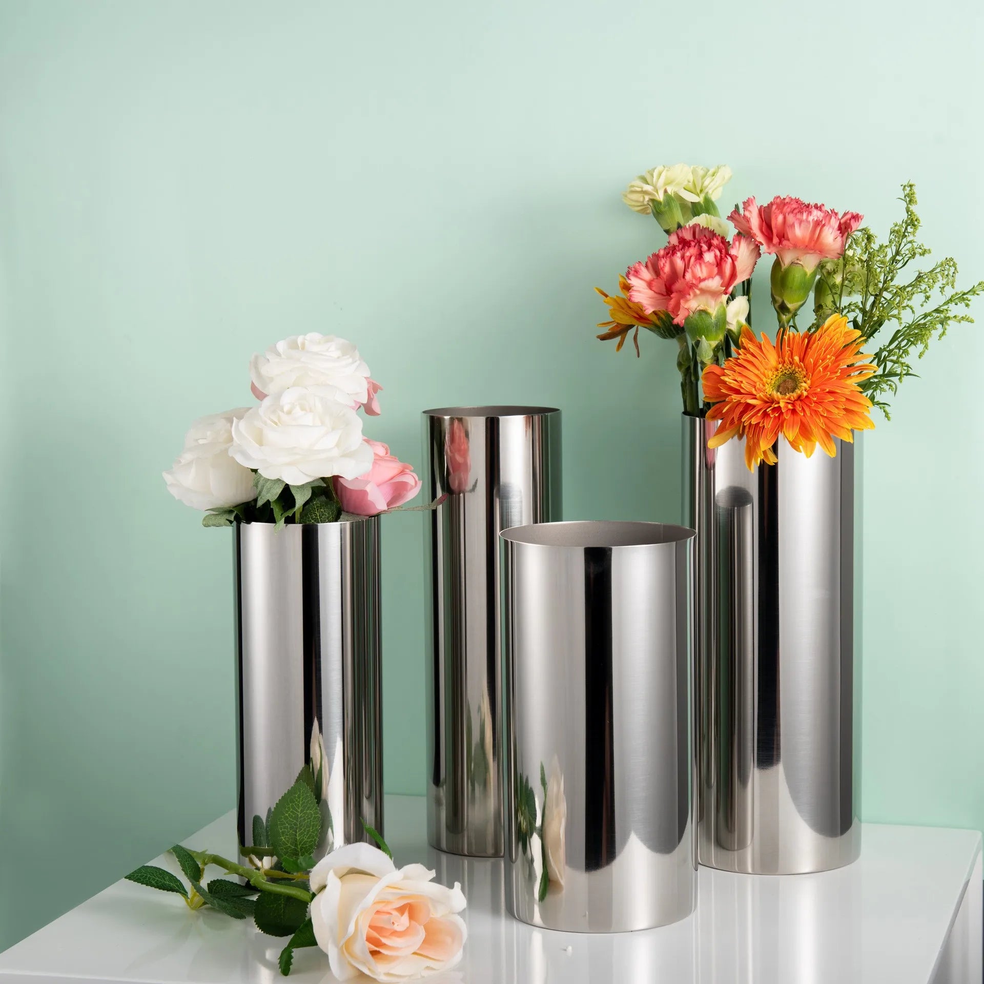 Hanae Stainless Steel Vase