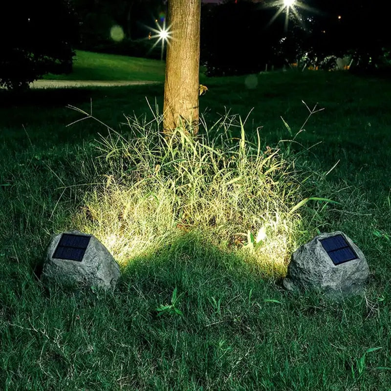 Stone Solar Outdoor Lighting