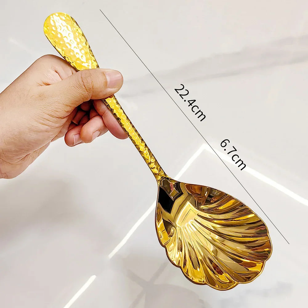 Shelly Stainless Steel Serving Spoon