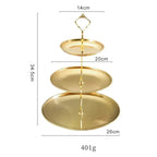 Velisse Three Tiered Stainless Steel Tray