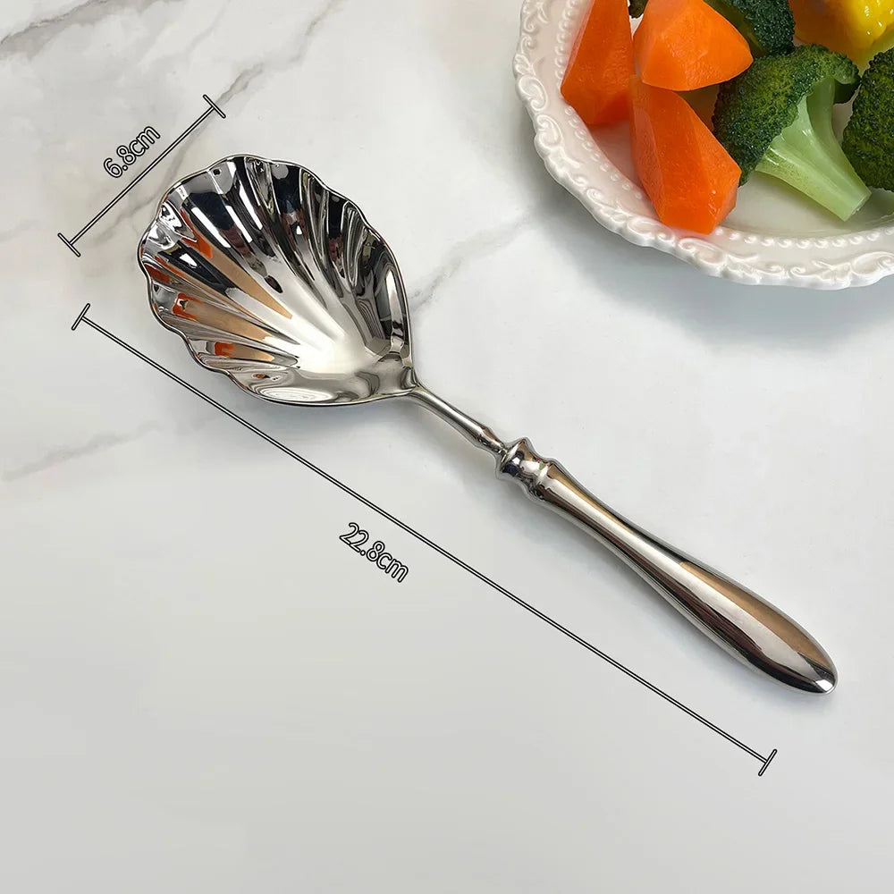 Shelly Stainless Steel Serving Spoon
