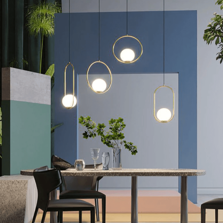 Shop 0 Glass Lampshade Pendant Lights Kitchen Island Dining Room Bedside Hanging Lamps For Ceiling Brass Modern Suspension Chandelier Mademoiselle Home Decor