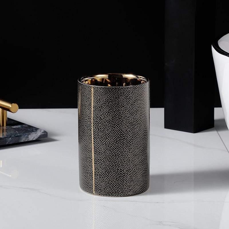 Shop 0 Tumbler black Armani Bathroom Accessories Set Mademoiselle Home Decor