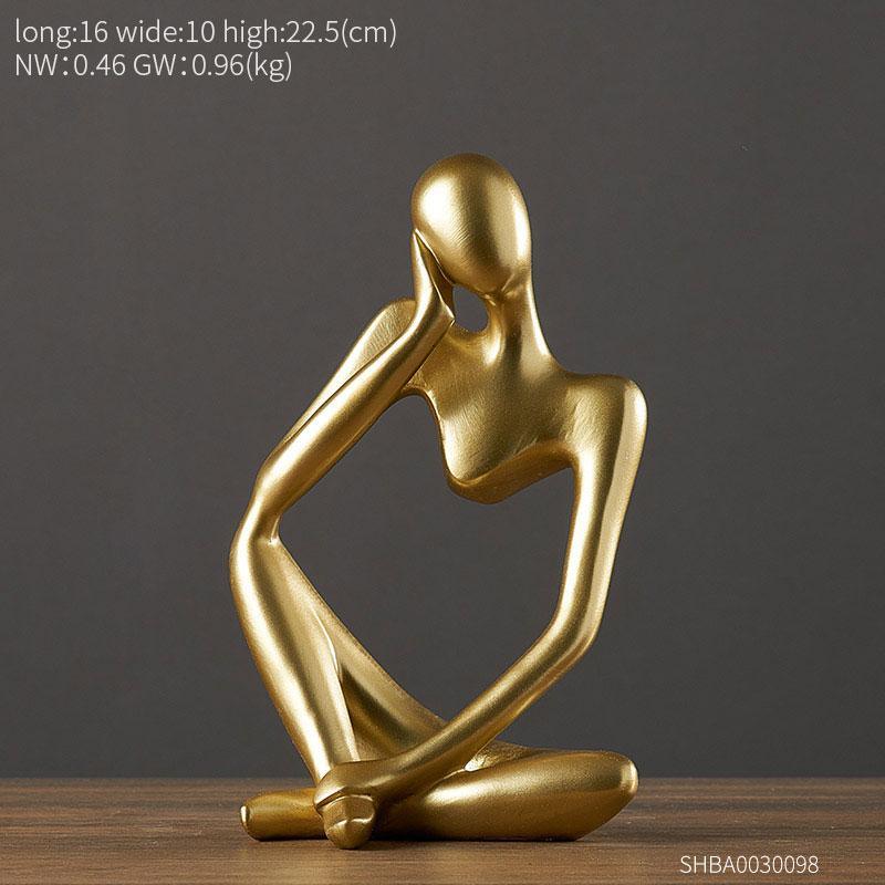 Shop 200042147 B Atacama Golden Sculpture Mademoiselle Home Decor