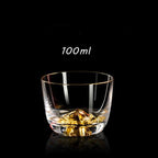 Shop 0 100ml D / China Shot Glass Crystal Gold Foil Crystal Shot Glasses For Wine Set Double Glass Wine Cup For Home Bar Cups Sake Shochu Glass Mademoiselle Home Decor