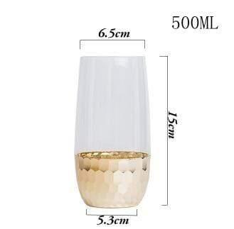 Shop Glass Large / Gold Atrix Glass Cup Mademoiselle Home Decor