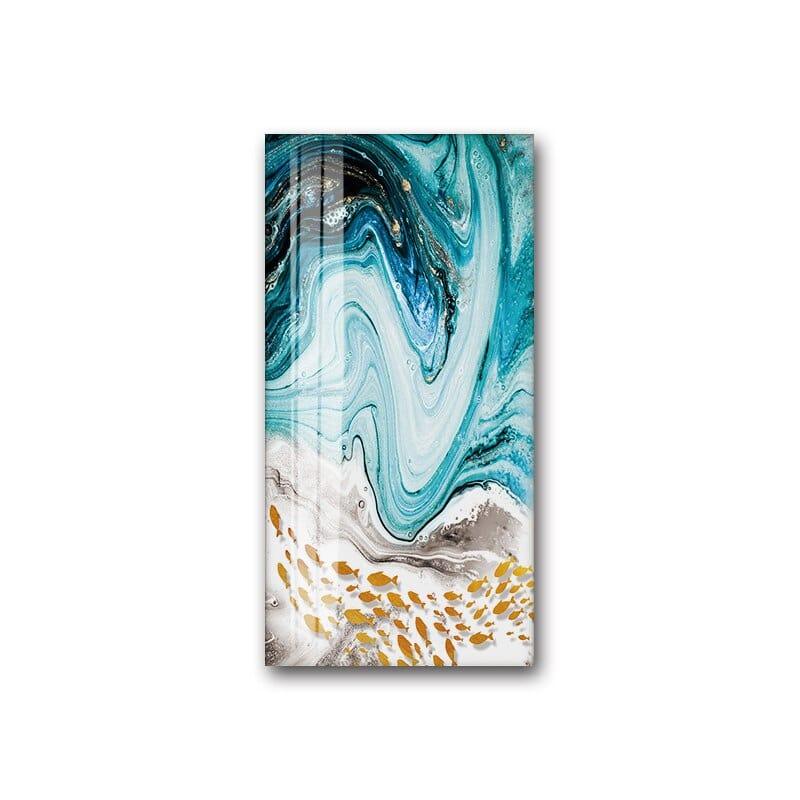 Shop 0 B / 20X40cm No Frame Modern Abstract Paintings Canvas Golden Fish Wall Art Poster and Print Pictures Nordic Bedroom Home Living Room Decoration Large Mademoiselle Home Decor