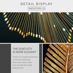 Shop 0 Nordic Golden Luxury Canvas Painting Gold Leaf Plant Picture Home Decor Wall Art Green Posters and Prints for Living Room Design Mademoiselle Home Decor