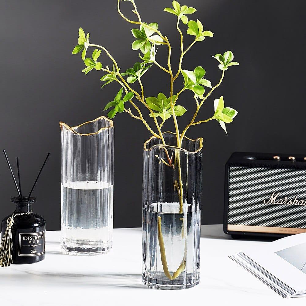 Shop 0 Modern Glass Vase Transparent Flower Vase Living Room Home Decoration Tabletop Vases Terrarium Decor Vase Minimalist Gifts Mademoiselle Home Decor