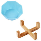 Shop 200003694 Blue with stand Baset Pet Bowl Mademoiselle Home Decor