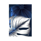 Shop 0 13x18cm No Frame / C Abstract Blue White Plant Leaf Posters Print Modern Home Decor Picture Wall Art Canvas Painting Nordic Living Room Decor Cuadros Mademoiselle Home Decor