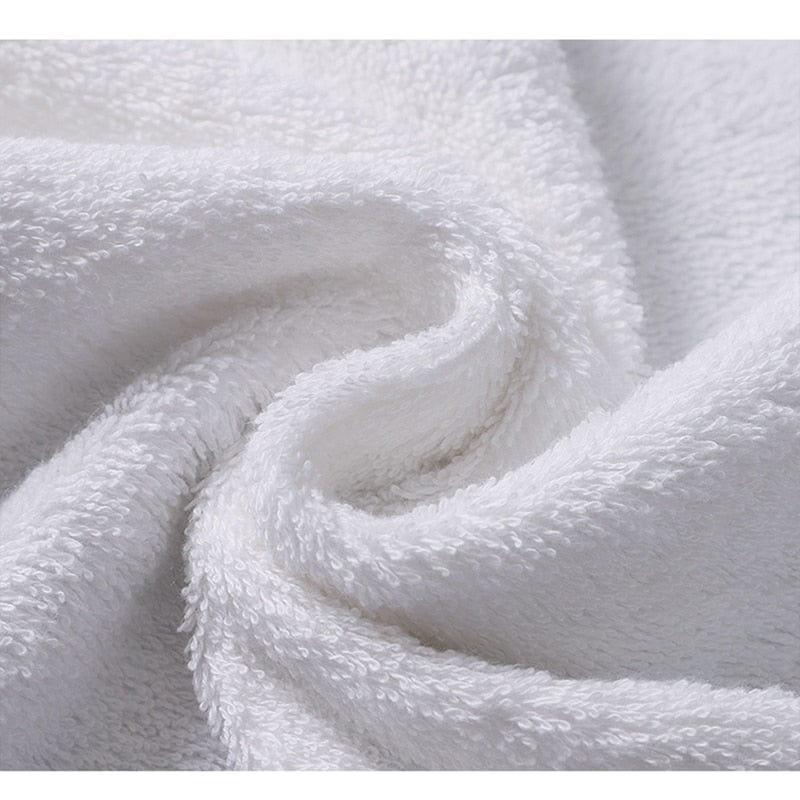 Shop 0 100% Cotton Women/Men White Thick Striped Face Bath Towel Soft and Comfortable Adult Water Absorbent Beach Towels Mademoiselle Home Decor