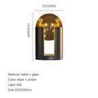 Shop 0 table Light / Amber lampshade / White light Nordic Cylindrical Glass Shade Led Floor Lamp Bedroom Bedside Lamp Hotel Villa Living Room Home Decor Sofa Corner Standing Light Mademoiselle Home Decor