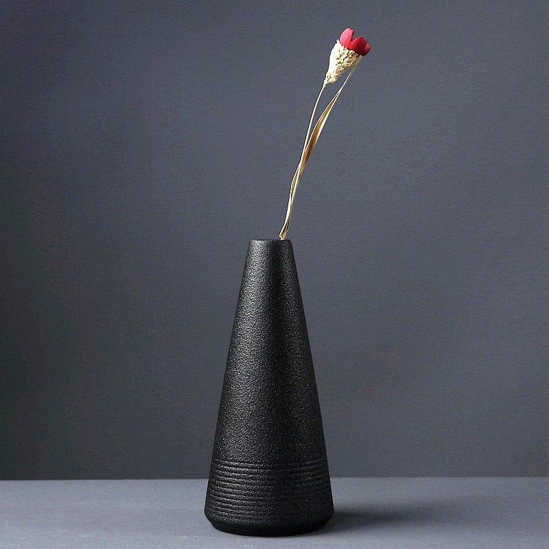 Shop 0 Black Ceramic Small Vase Home Decoration Crafts Tabletop Ornament Simplicity Japanese-style Decoration Mademoiselle Home Decor