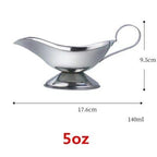 Shop 0 5 oz 304 Sauce Dripless Lip Salt Spice Gravy Boat Kitchen Restaurant steak Sauce Lip Stainless Steel Sauce Boat Sauce Storage Box Mademoiselle Home Decor