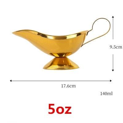 Shop 0 5 oz 1 304 Sauce Dripless Lip Salt Spice Gravy Boat Kitchen Restaurant steak Sauce Lip Stainless Steel Sauce Boat Sauce Storage Box Mademoiselle Home Decor