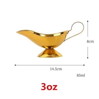 Shop 0 3 oz 1 304 Sauce Dripless Lip Salt Spice Gravy Boat Kitchen Restaurant steak Sauce Lip Stainless Steel Sauce Boat Sauce Storage Box Mademoiselle Home Decor