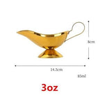 Shop 0 3 oz 1 304 Sauce Dripless Lip Salt Spice Gravy Boat Kitchen Restaurant steak Sauce Lip Stainless Steel Sauce Boat Sauce Storage Box Mademoiselle Home Decor