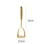 Shop 0 CN / Style 5 Home Manual Stainless Steel Potato Masher Pressed Pumpkin Ricer Smooth Mashed Crusher Fruit Vegetable Press Gold Kitchen Gadgets Mademoiselle Home Decor