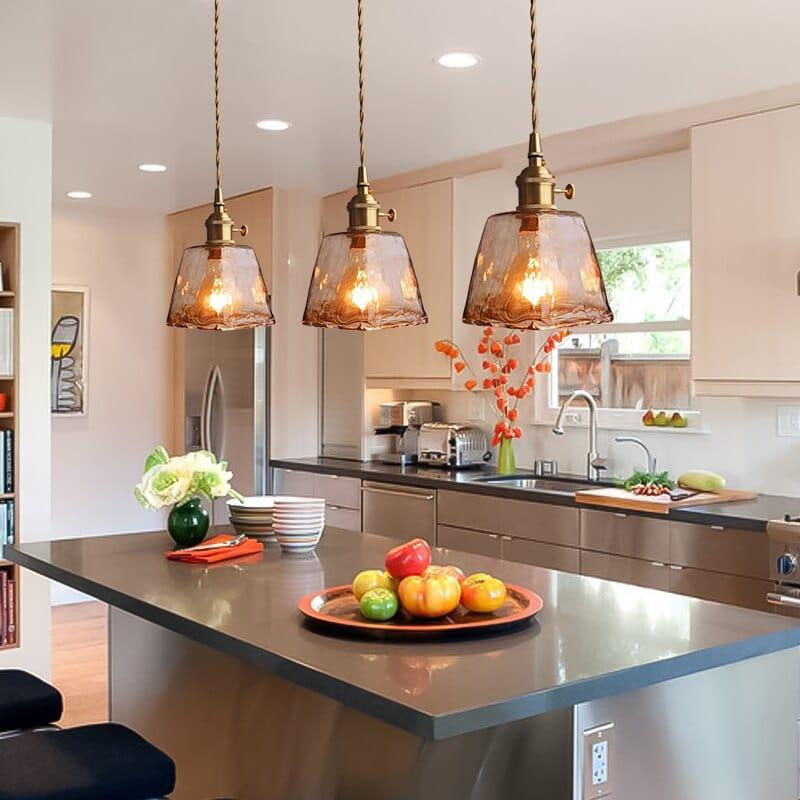 Shop 0 Vintage Glass Pendant Lights For Kitchen Island Dining Table Hanging Lamps For Ceiling Bedroom Bedside Suspension Luminaire Mademoiselle Home Decor
