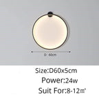 Shop 0 B Black 60cm / 3 Colors No Remote Farren Wall Lighting Mademoiselle Home Decor