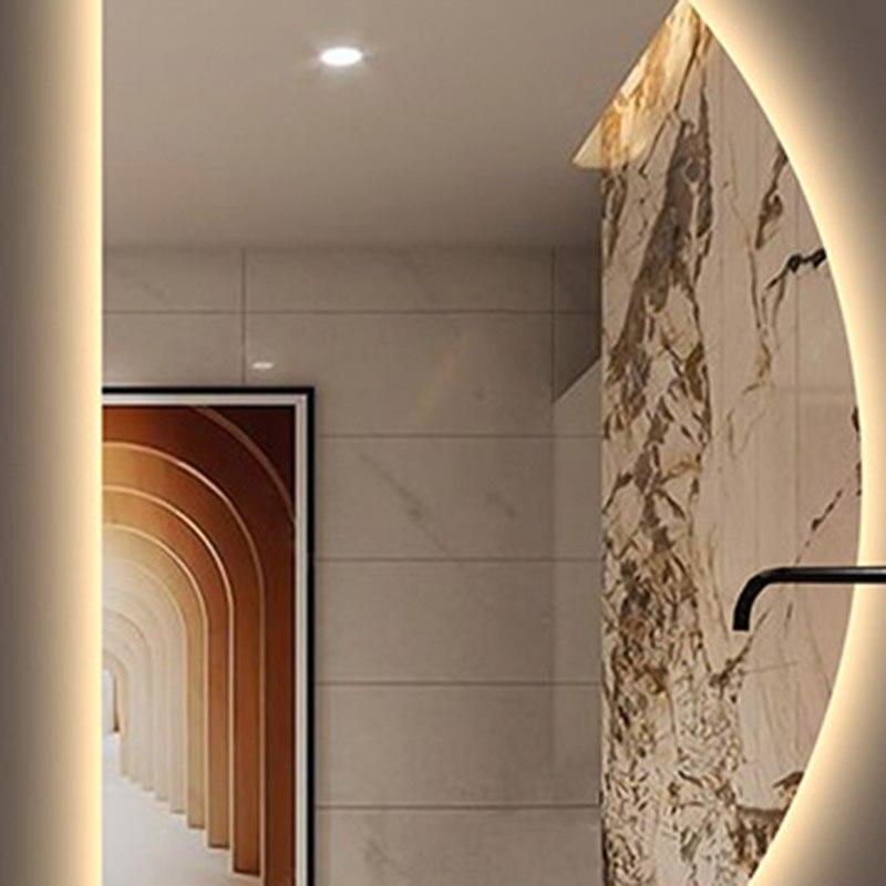 Shop 0 Light Big Size Mirror Decoration Accessories House Wall Large Make Up Mirror Room Vanity Decor Nordic Espelho Cosmetics HX50DM Mademoiselle Home Decor