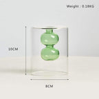 Shop 0 Green Vase 10CM Nordic Decoration Home Glass Vase Living Room Decoration Home Decor Hydroponic Transparent Glass Container Tabletop Vases Modern Mademoiselle Home Decor