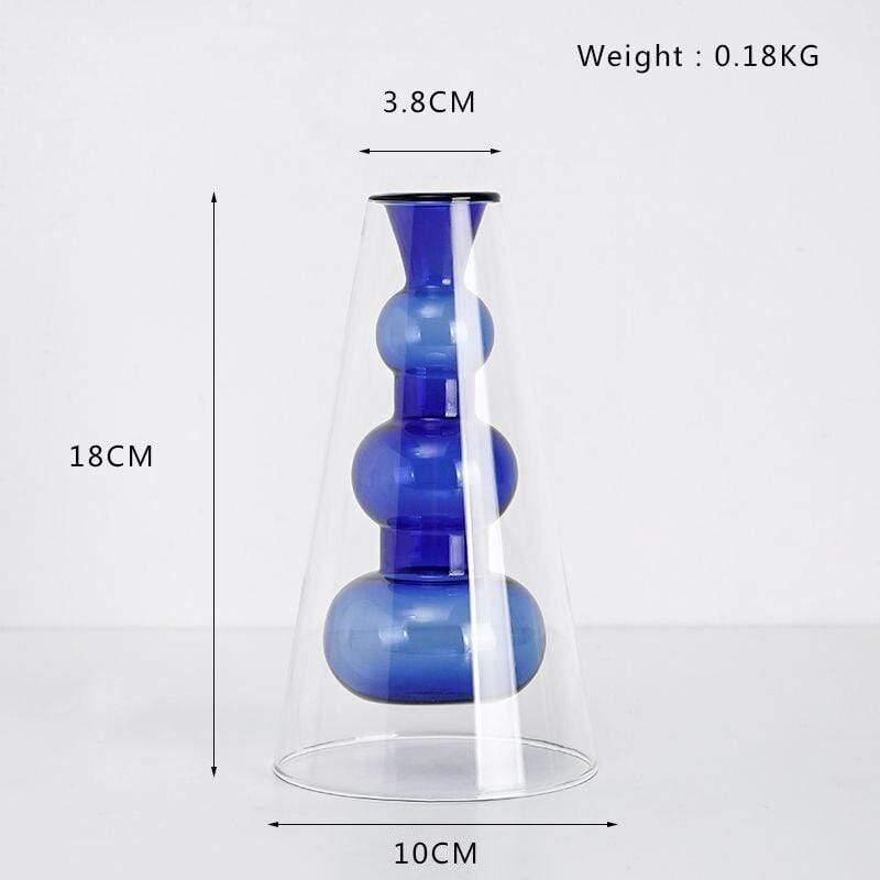 Shop 0 Blue Vase 15CM Flamenco Vases Mademoiselle Home Decor