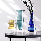 Shop 0 Nordic Decoration Home Glass Vase Living Room Decoration Home Decor Hydroponic Transparent Glass Container Tabletop Vases Modern Mademoiselle Home Decor