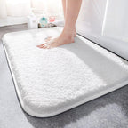 Shop 0 White / Small Fleur Bath Mat Mademoiselle Home Decor