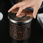 Shop 0 Glass Vacuum Air Sealed Tank Coffee Bean Storage Tank Glass Snacks Dried Fruit Storage Bottle Kitchen Tea Caddy Storage Bottle Mademoiselle Home Decor