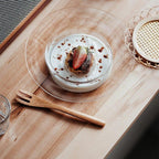 Shop 0 INS Nordic Style Yogurt Mousse Mug Cocktail Ice Cream Cup Set Dessert Small Glass Hot Drink Straw Hat Shape Glass Vase Mademoiselle Home Decor