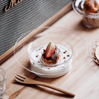 Shop 0 INS Nordic Style Yogurt Mousse Mug Cocktail Ice Cream Cup Set Dessert Small Glass Hot Drink Straw Hat Shape Glass Vase Mademoiselle Home Decor