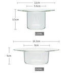 Shop 0 INS Nordic Style Yogurt Mousse Mug Cocktail Ice Cream Cup Set Dessert Small Glass Hot Drink Straw Hat Shape Glass Vase Mademoiselle Home Decor