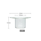 Shop 0 120ML INS Nordic Style Yogurt Mousse Mug Cocktail Ice Cream Cup Set Dessert Small Glass Hot Drink Straw Hat Shape Glass Vase Mademoiselle Home Decor