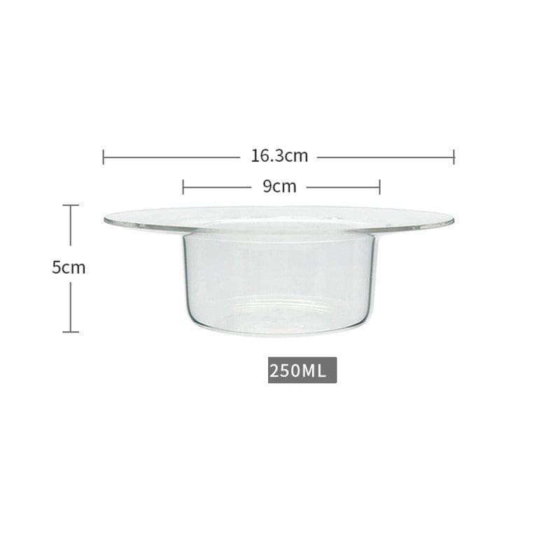 Shop 0 250ML INS Nordic Style Yogurt Mousse Mug Cocktail Ice Cream Cup Set Dessert Small Glass Hot Drink Straw Hat Shape Glass Vase Mademoiselle Home Decor