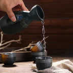 Shop 0 Japanese Sake Set Creative Ceramic Wine Set Home Insulation Wine Glass Ceramics One Pot Four Glasses Sake White Wine Pot Mademoiselle Home Decor