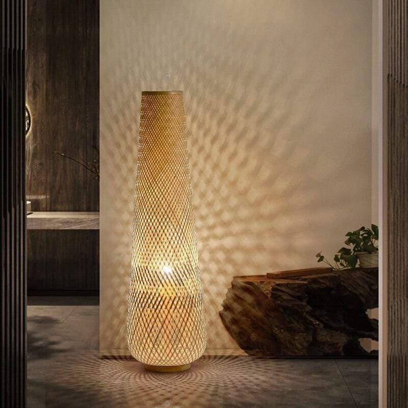 Shop 0 Bamboo Weaving Floor Lamps For Living Room Bedroom Bedside Study Decor Led Floor Lamp Modern Homestay Tea Room Corner Floor Lamp Mademoiselle Home Decor