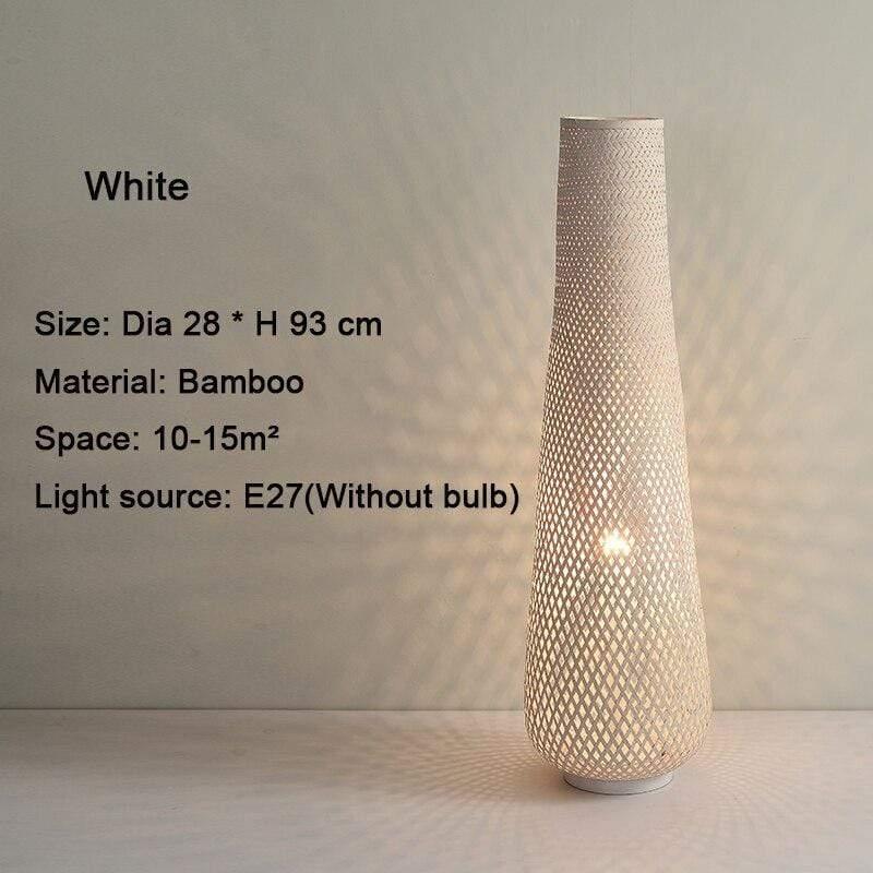 Shop 0 White Bamboo Weaving Floor Lamps For Living Room Bedroom Bedside Study Decor Led Floor Lamp Modern Homestay Tea Room Corner Floor Lamp Mademoiselle Home Decor