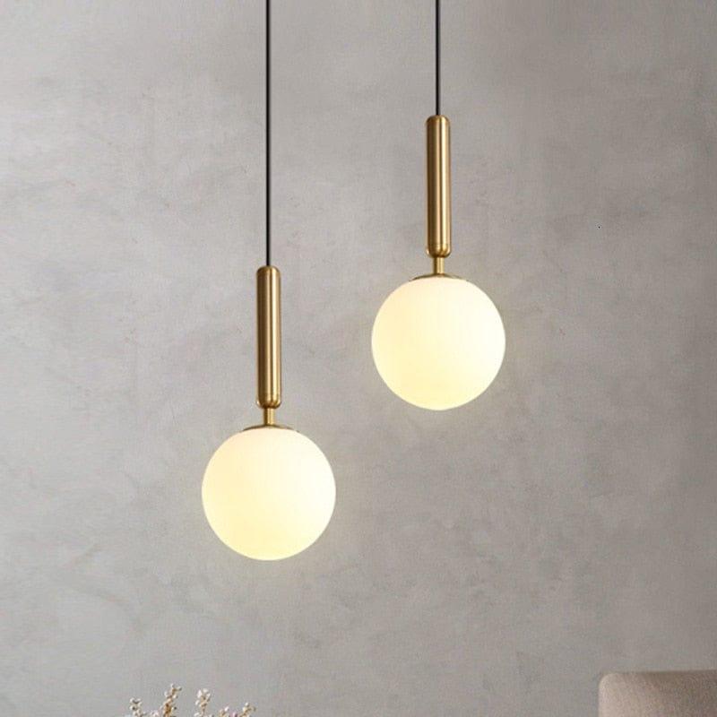 Shop 0 Modern Pendant Lamp Luxurious Gold Glass Ball Lampshade Hanging Lights Fixtures For Dining Room Bedroom Decoration Lighting Mademoiselle Home Decor