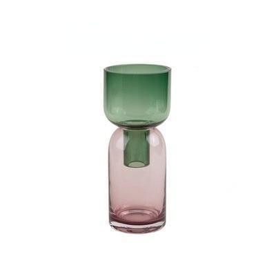 Shop 0 Slim Green Two Ways Flower Vase Home Decor Living Room Decoration Glass Vase Christmas Gift Plant Pots Nordic Vases Succulent Planter Mademoiselle Home Decor