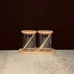 Shop 0 2 piece set Spice Jar Glass Jars and Lids Household Glass Containers Salt Jar Nordic Combination Kitchen Seasoning Sauce Bottle Home Storage Mademoiselle Home Decor