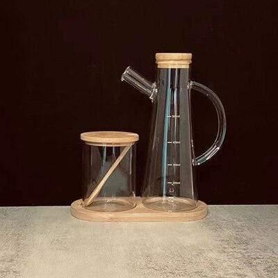 Shop 0 2 piece set 1 Spice Jar Glass Jars and Lids Household Glass Containers Salt Jar Nordic Combination Kitchen Seasoning Sauce Bottle Home Storage Mademoiselle Home Decor