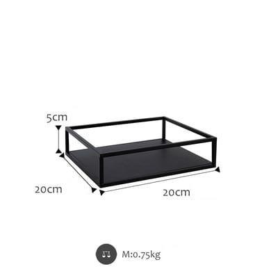 Shop 0 20cm SWEETGO Decoration Trays Table Storage Black Plate for Coffee /Bread/Essential Oil Dessert Pallet food Saucer 10/20/30cm Mademoiselle Home Decor