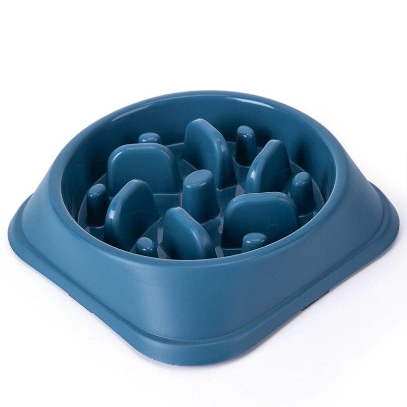 Shop 0 Dark blue Pet Dog Slow Feeder Bowl Non Slip Puzzle Bowl Anti-Gulping Pet Slower Food Feeding Dishes Dog Bowl for Medium Small Dogs Puppy Mademoiselle Home Decor