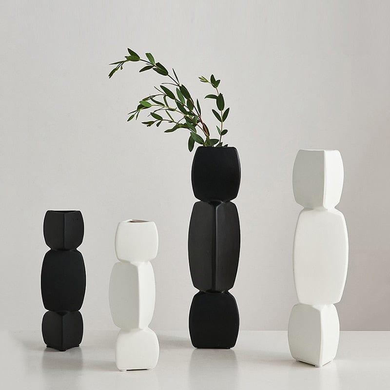 Shop 0 Modern minimalist vase decoration home Flower Arrangement Living Room Flowerpot Nordic minimalist decor black vase Art Ornaments Mademoiselle Home Decor