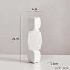 Shop 0 White-small Modern minimalist vase decoration home Flower Arrangement Living Room Flowerpot Nordic minimalist decor black vase Art Ornaments Mademoiselle Home Decor