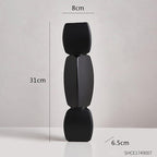 Shop 0 Black-big Modern minimalist vase decoration home Flower Arrangement Living Room Flowerpot Nordic minimalist decor black vase Art Ornaments Mademoiselle Home Decor