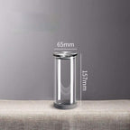 Shop 0 A-L 1PCS Stainless Steel Lid Glass Jar Airtight Jar with Lid Transparent Grain Storage Bottle Thickened Milk Powder Storage Box Tea Can Mademoiselle Home Decor