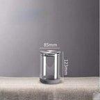 Shop 0 B-M 1PCS Stainless Steel Lid Glass Jar Airtight Jar with Lid Transparent Grain Storage Bottle Thickened Milk Powder Storage Box Tea Can Mademoiselle Home Decor